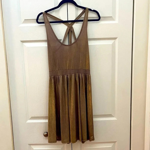 Gold Say What dress - Picture 1 of 5